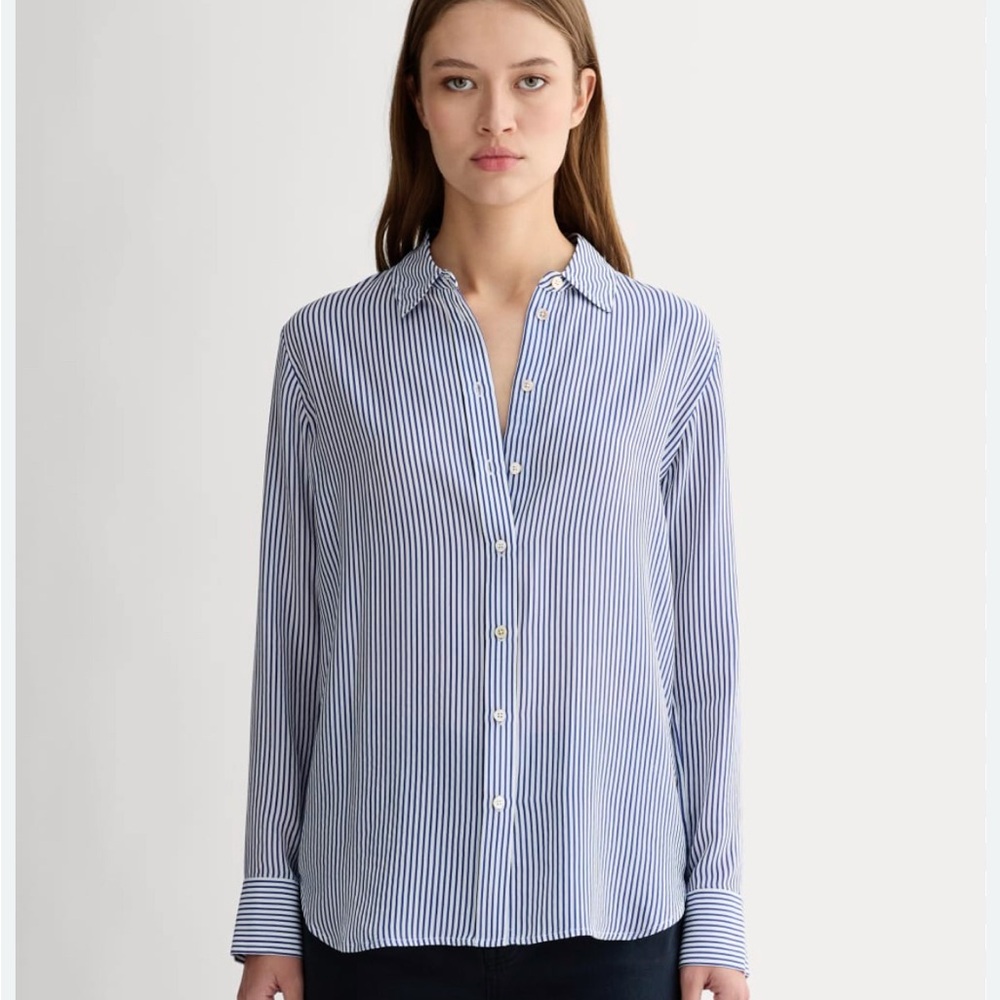Everlane THE MUST-HAVE SHIRT IN WASHABLE SILK.